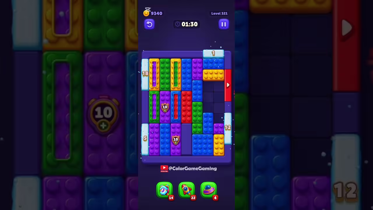 Block Out level board reference for step 1