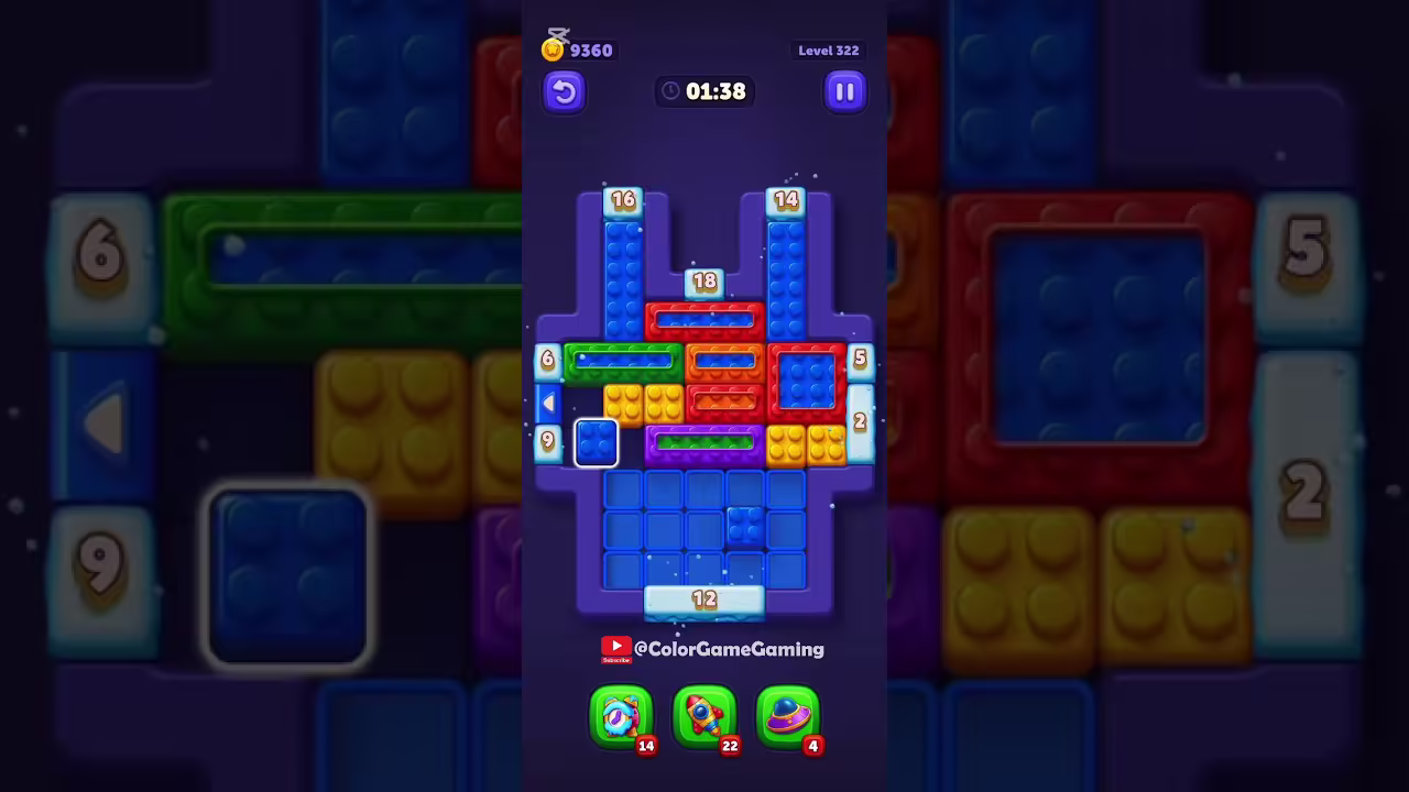Block Out level board reference for step 1