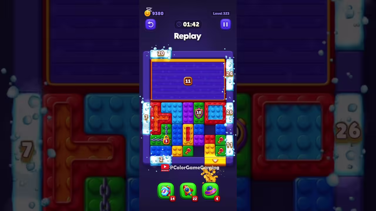 Block Out level board reference for step 1