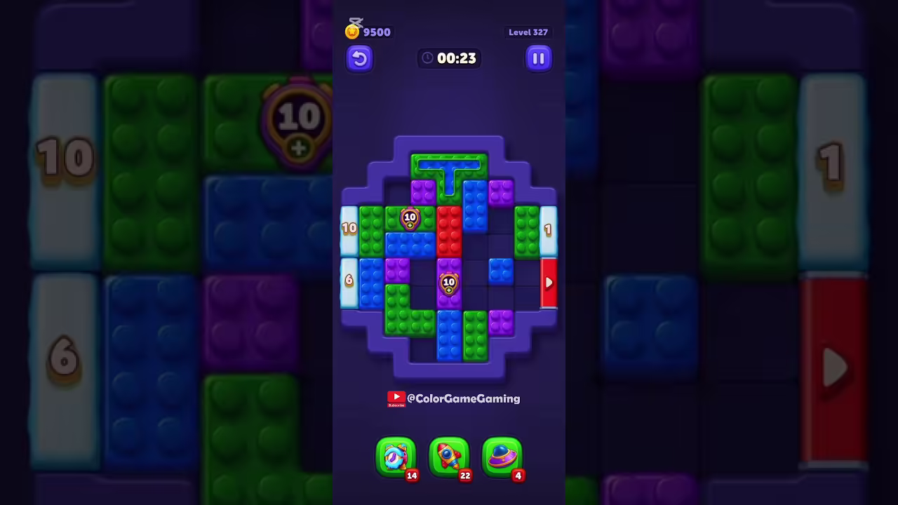 Block Out level board reference for step 1