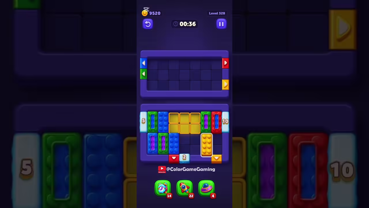 Block Out level board reference for step 1