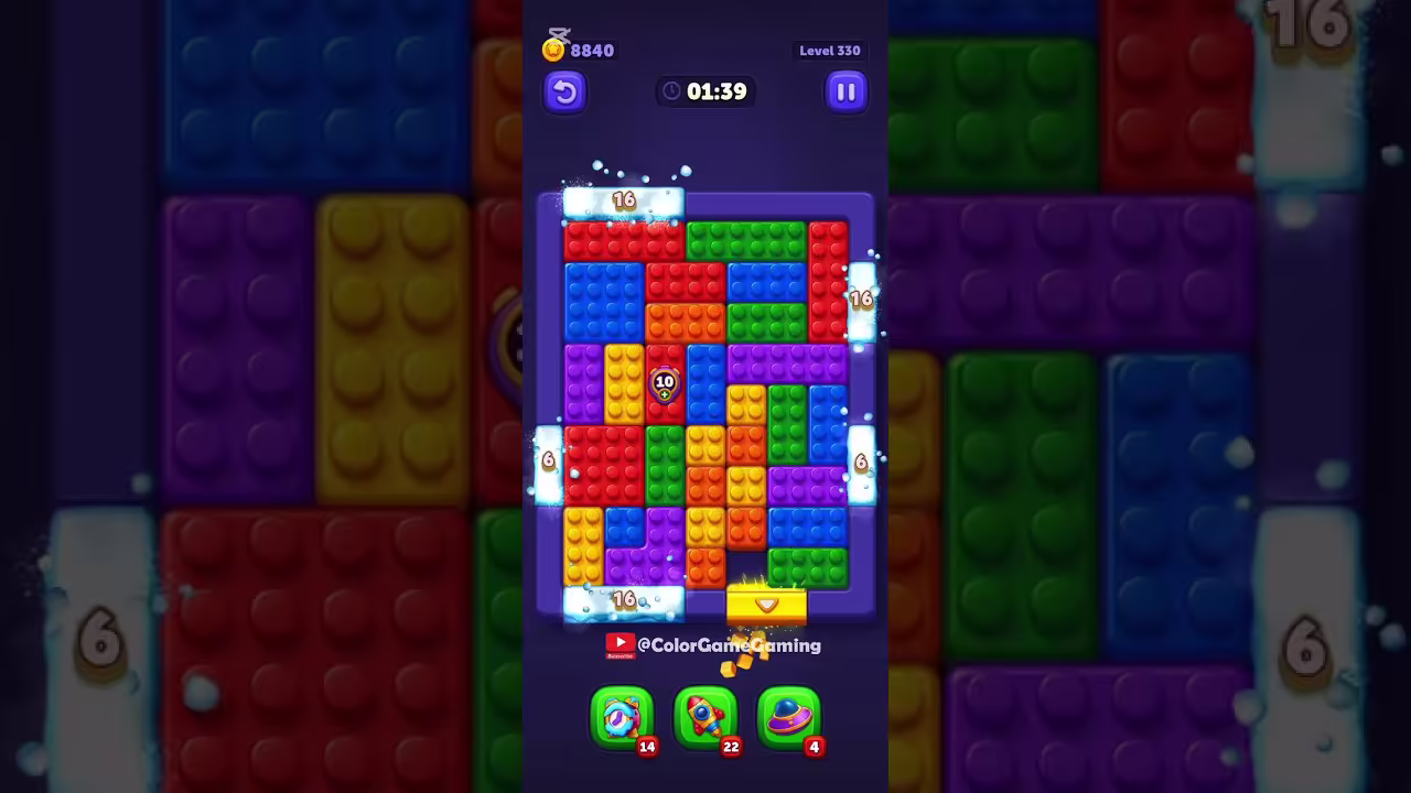 Block Out level board reference for step 1