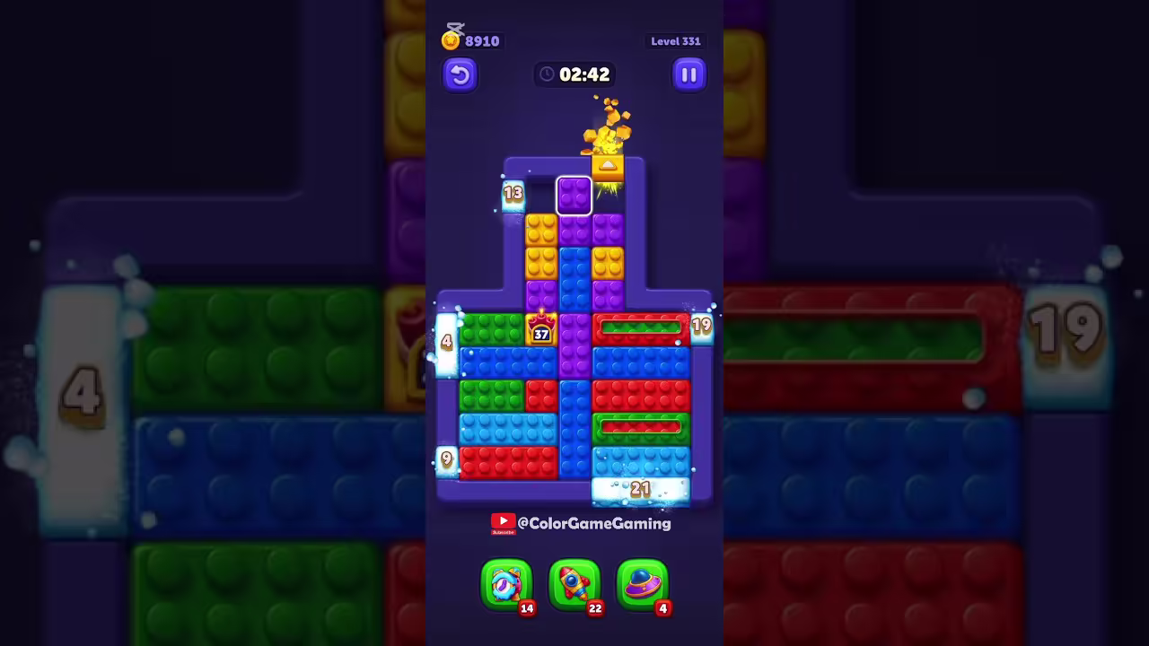 Block Out level board reference for step 1