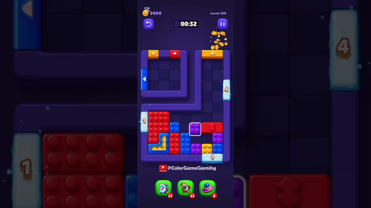 Block Out level board reference for step 1