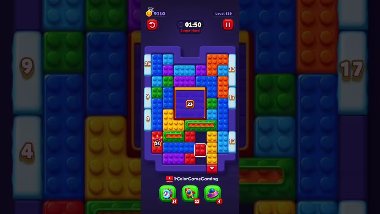 Block Out level board reference for step 1