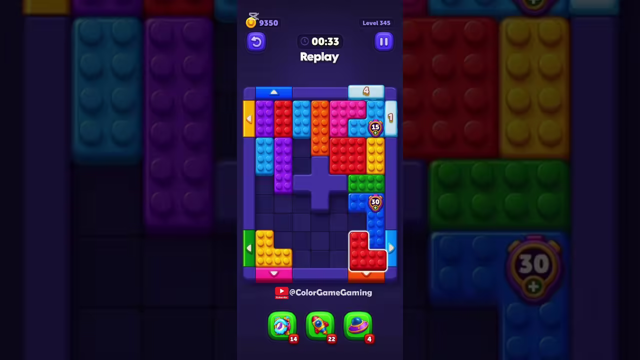 Block Out level board reference for step 1