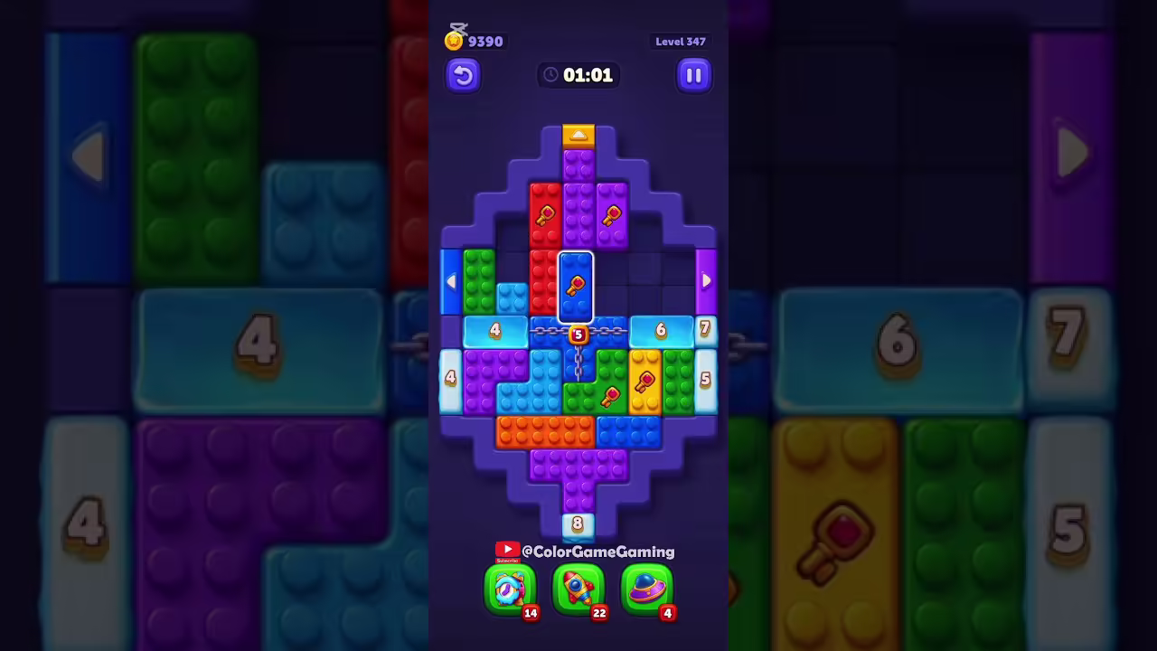 Block Out level board reference for step 1