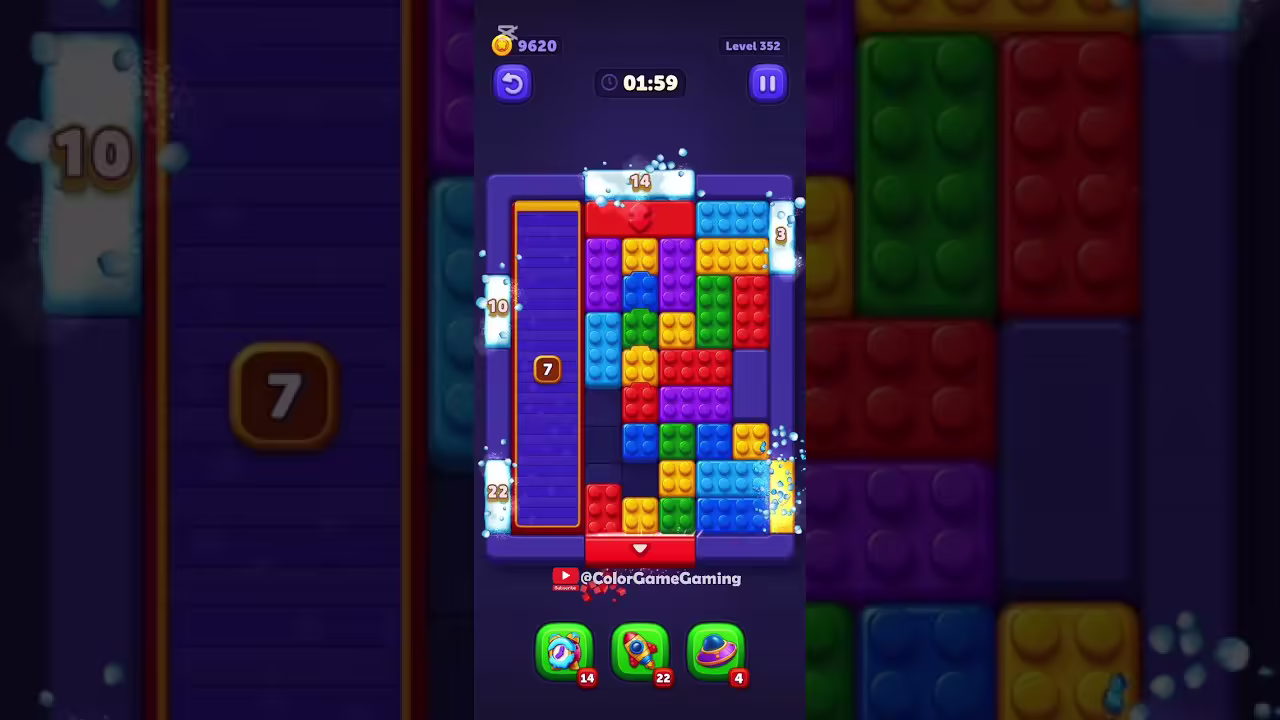 Block Out level board reference for step 1
