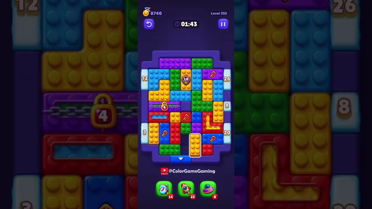 Block Out level board reference for step 1