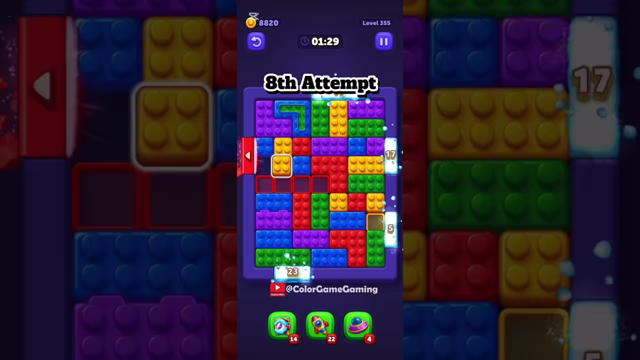 Block Out level board reference for step 1