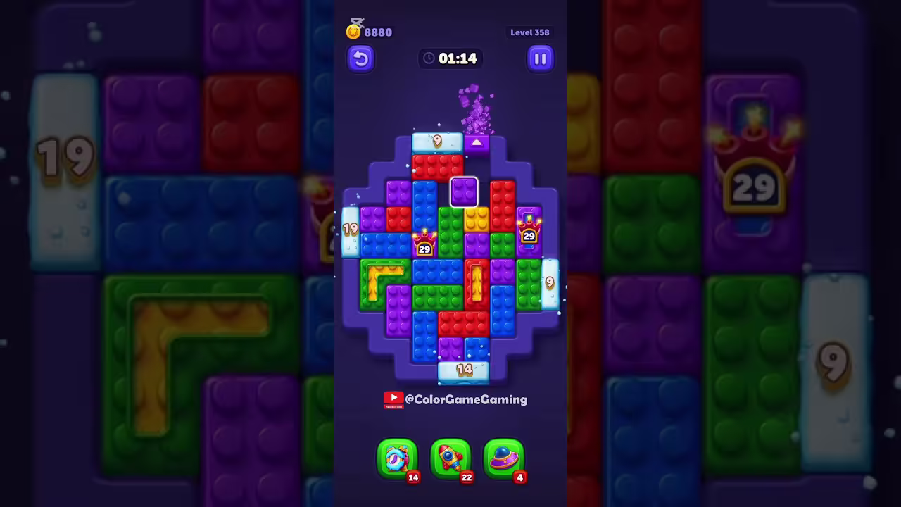 Block Out level board reference for step 1
