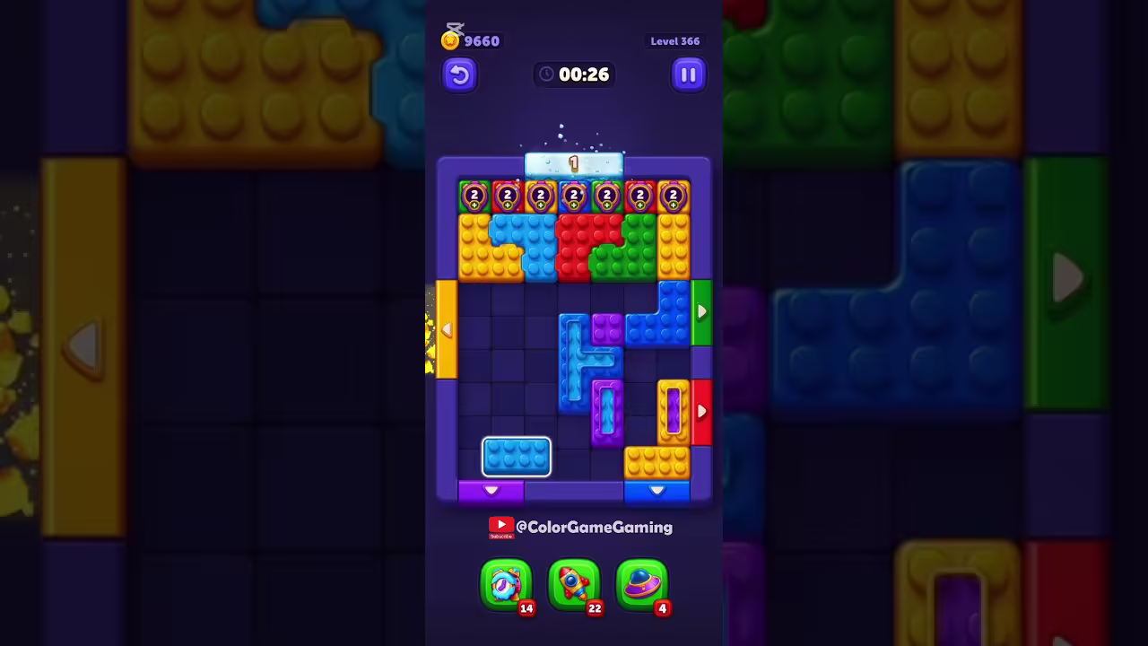 Block Out level board reference for step 1
