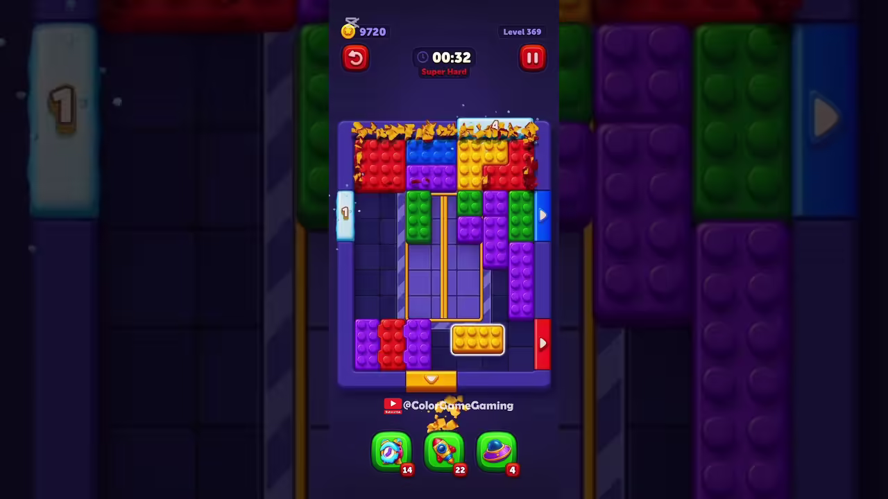 Block Out level board reference for step 1