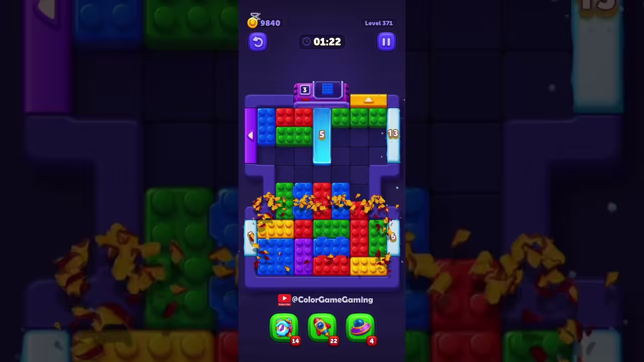 Block Out level board reference for step 1