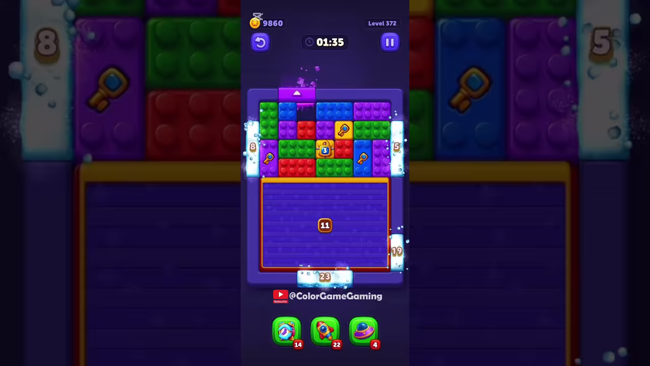 Block Out level board reference for step 1