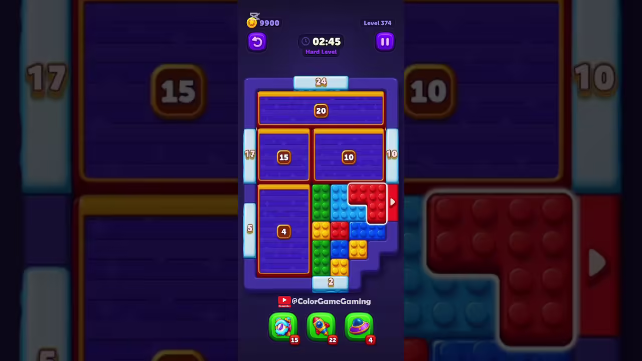 Block Out level board reference for step 1