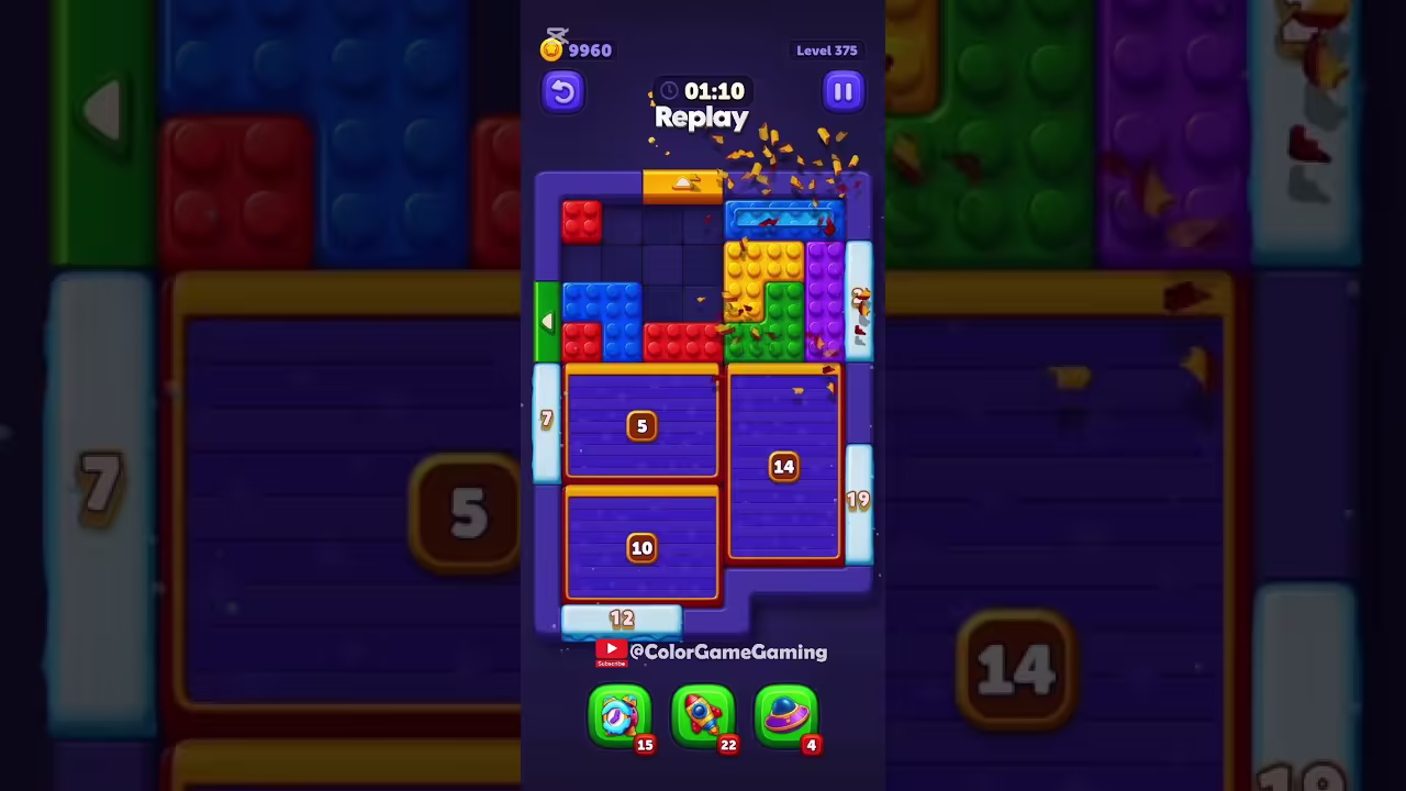 Block Out level board reference for step 1
