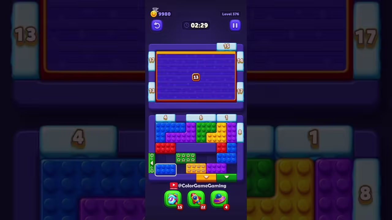 Block Out level board reference for step 1