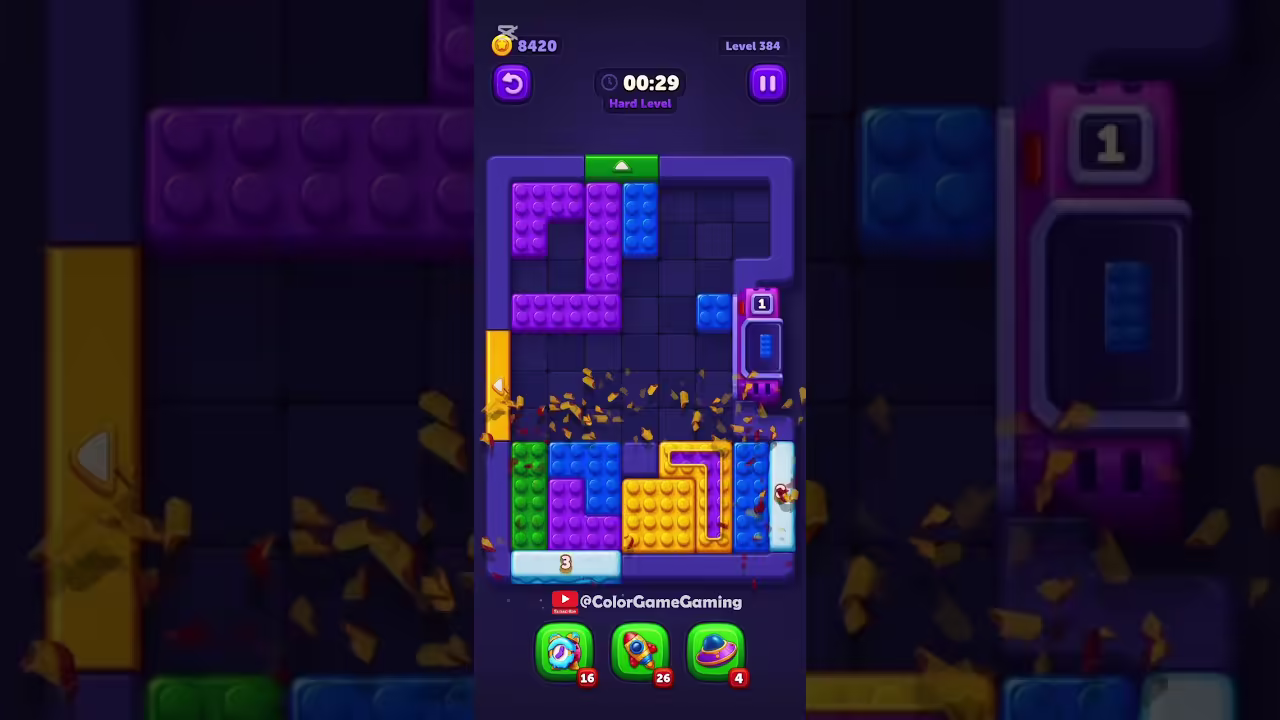 Block Out level board reference for step 1