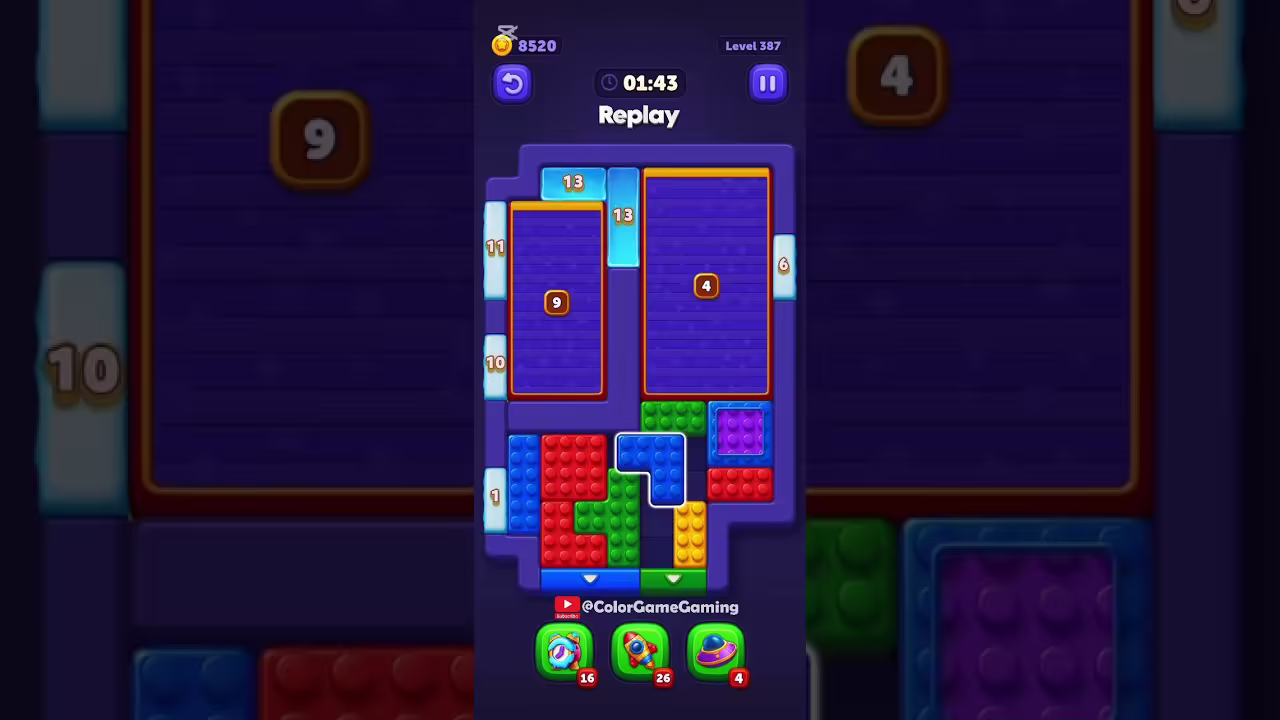 Block Out level board reference for step 1