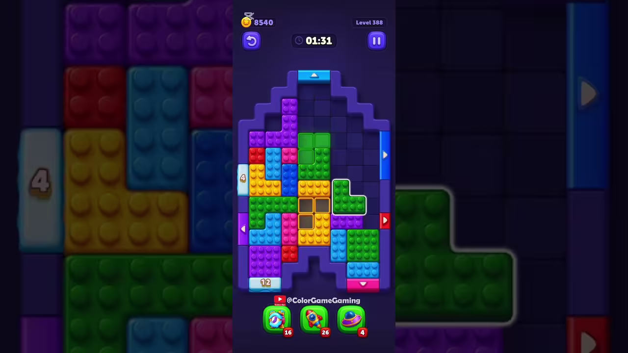 Block Out level board reference for step 1