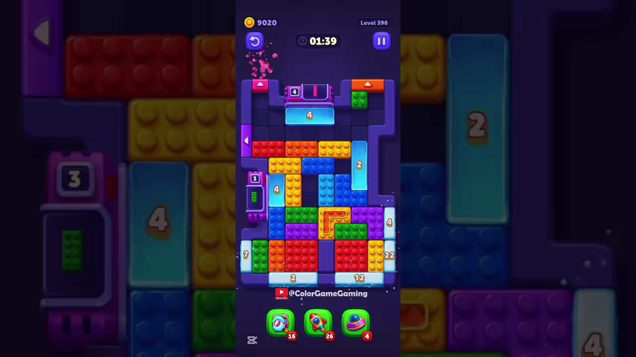 Block Out level board reference for step 1