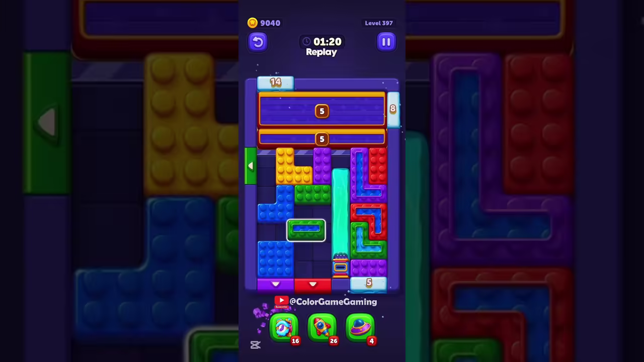 Block Out level board reference for step 1