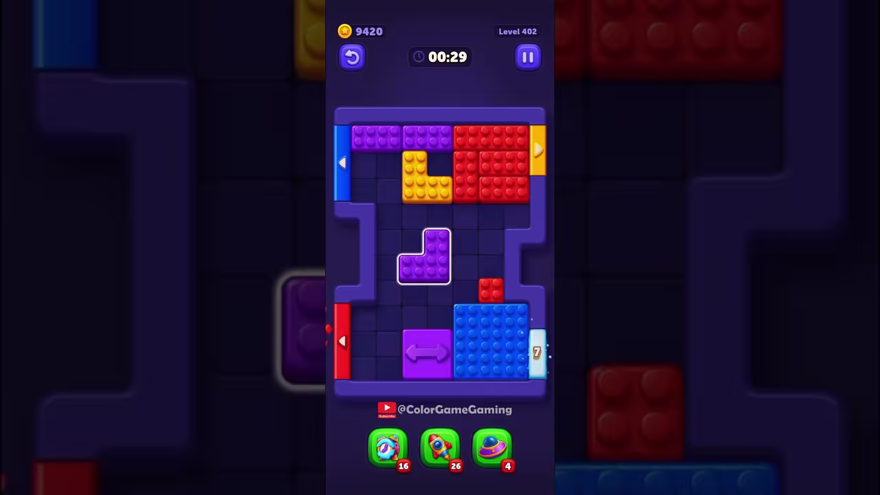 Block Out level board reference for step 1