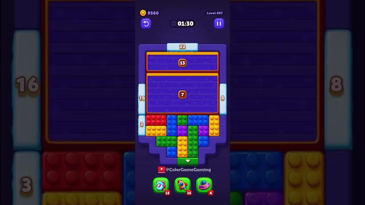 Block Out level board reference for step 1