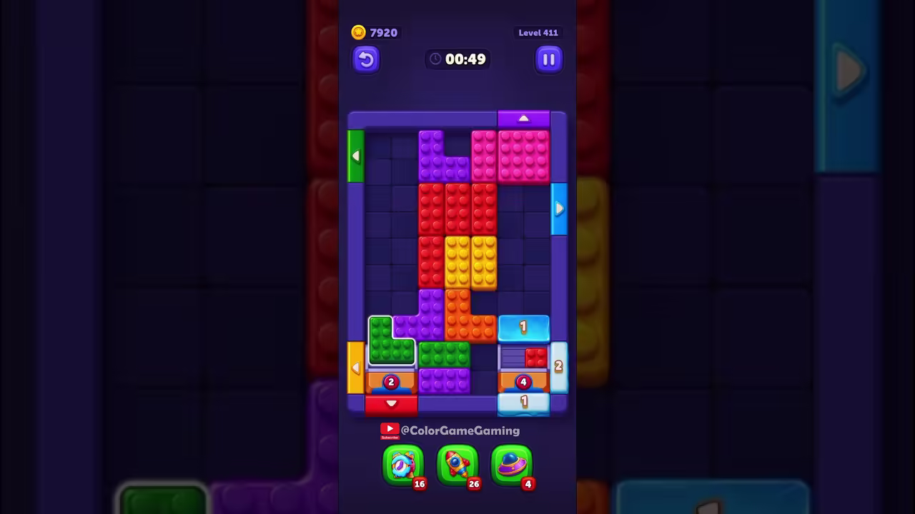Block Out level board reference for step 1