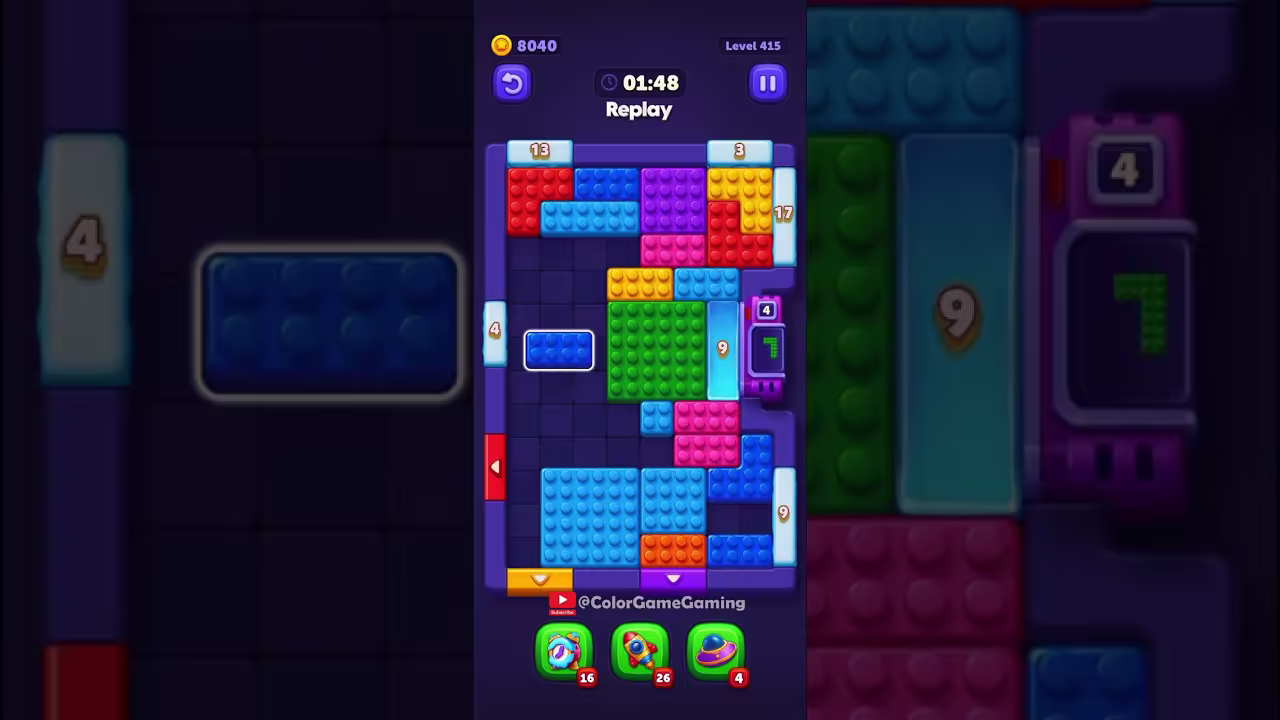 Block Out level board reference for step 1