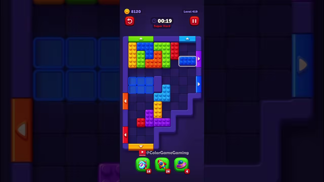 Block Out level board reference for step 1
