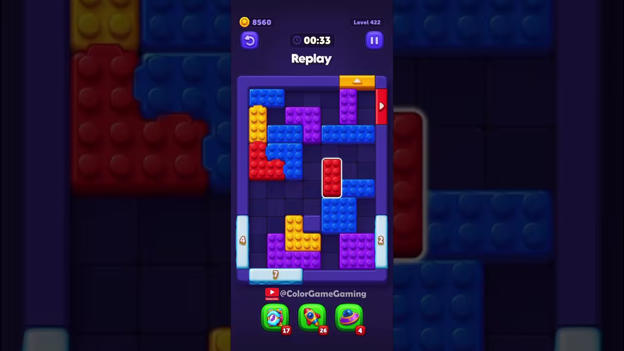 Block Out level board reference for step 1