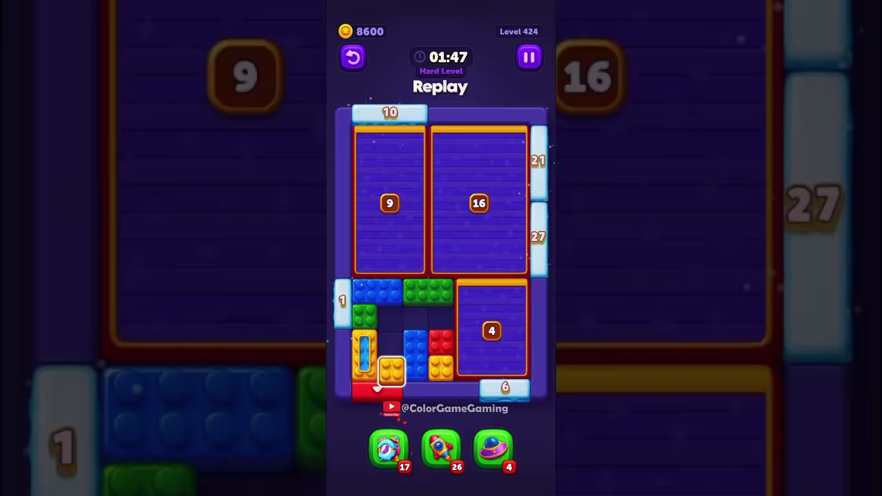 Block Out level board reference for step 1