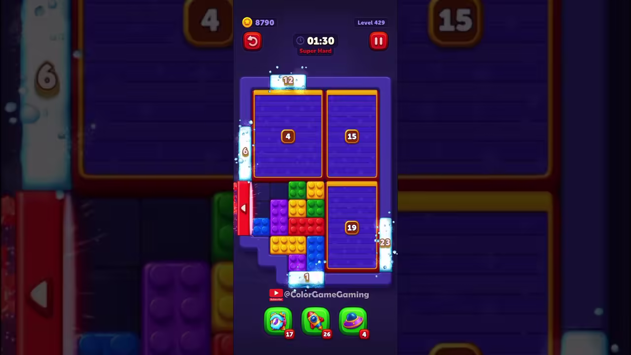 Block Out level board reference for step 1