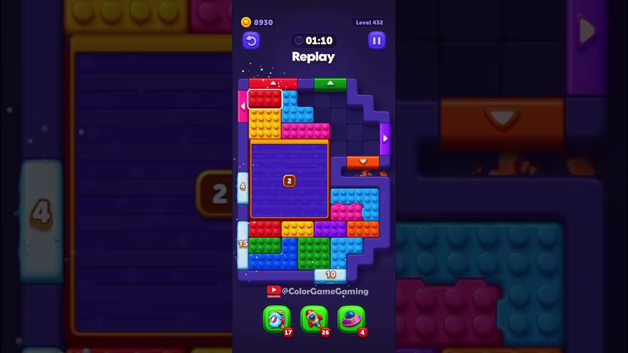Block Out level board reference for step 1