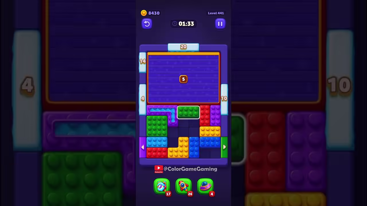 Block Out level board reference for step 1