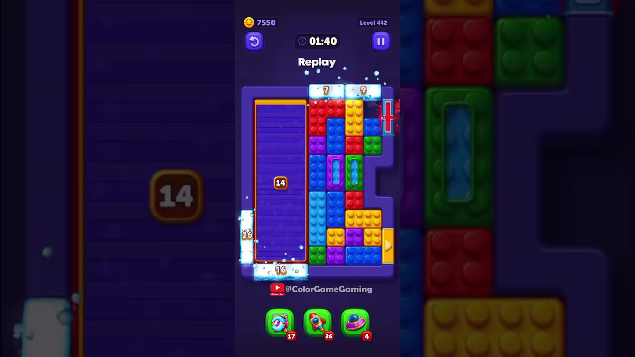 Block Out level board reference for step 1