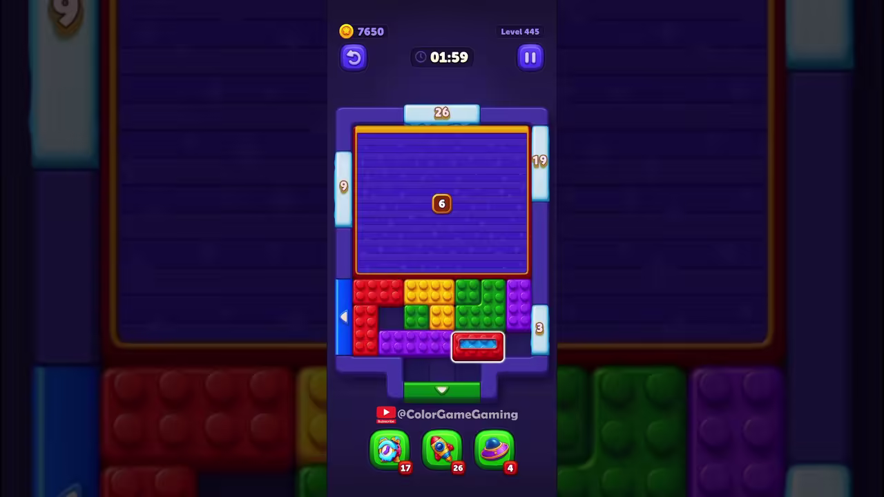 Block Out level board reference for step 1