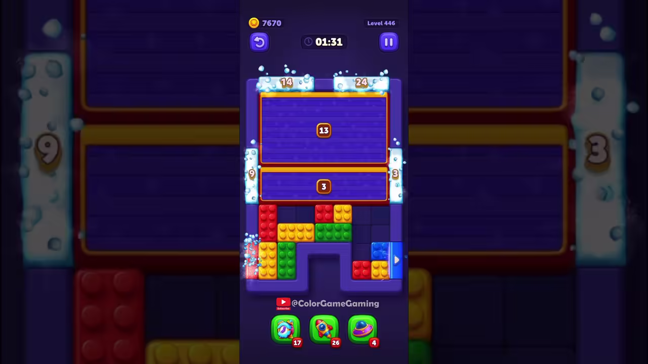 Block Out level board reference for step 1
