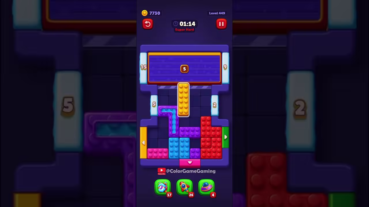 Block Out level board reference for step 1