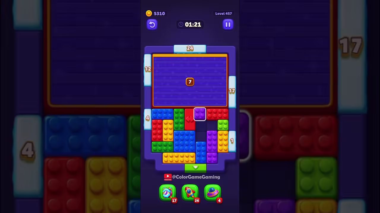 Block Out level board reference for step 1