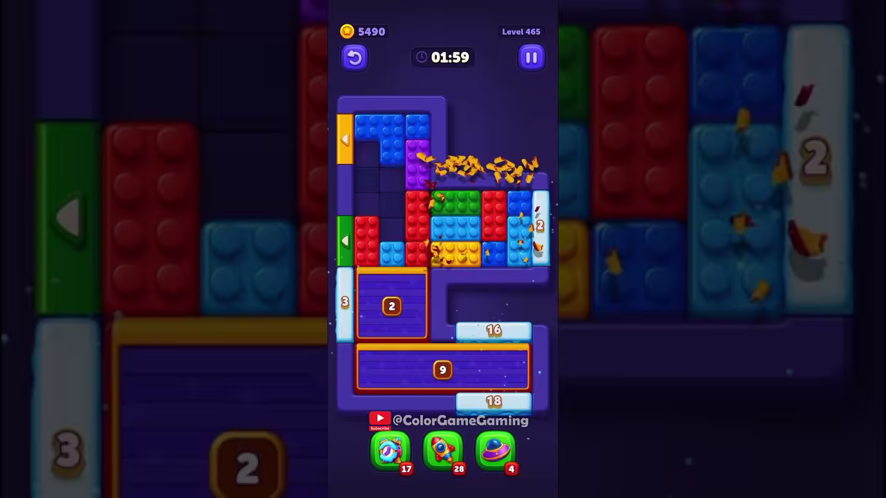 Block Out level board reference for step 1
