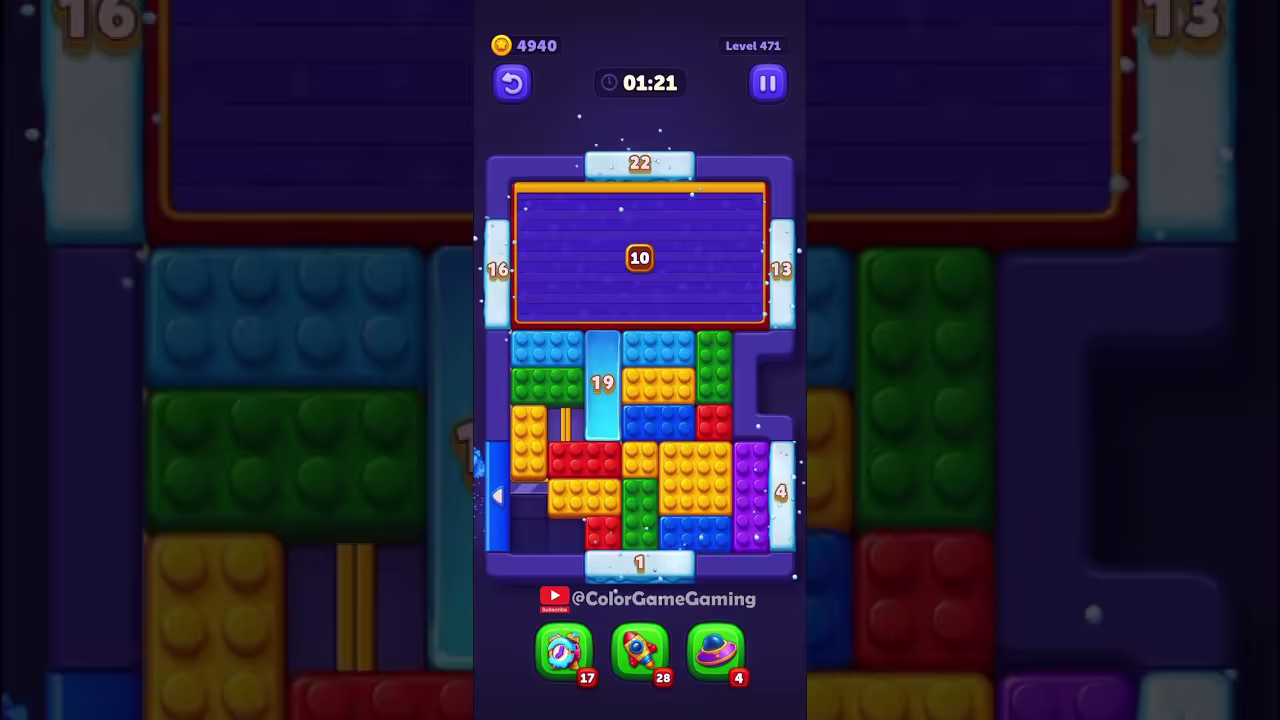 Block Out level board reference for step 1
