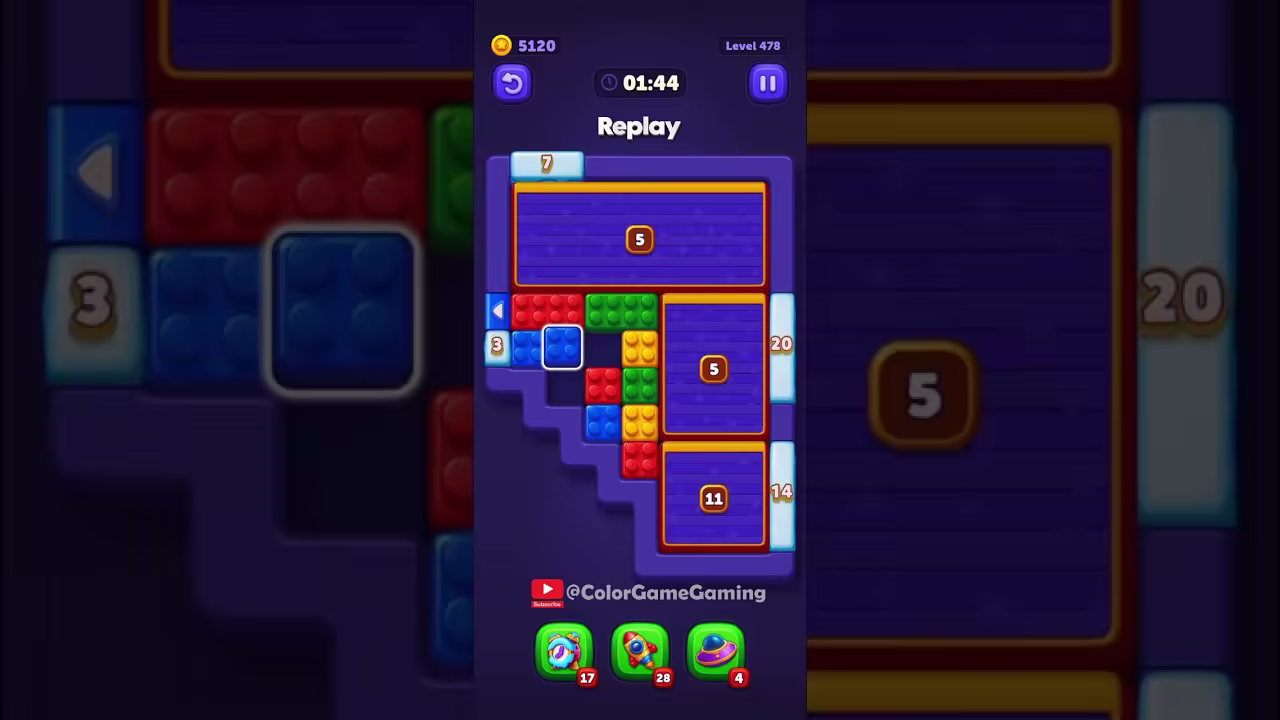 Block Out level board reference for step 1