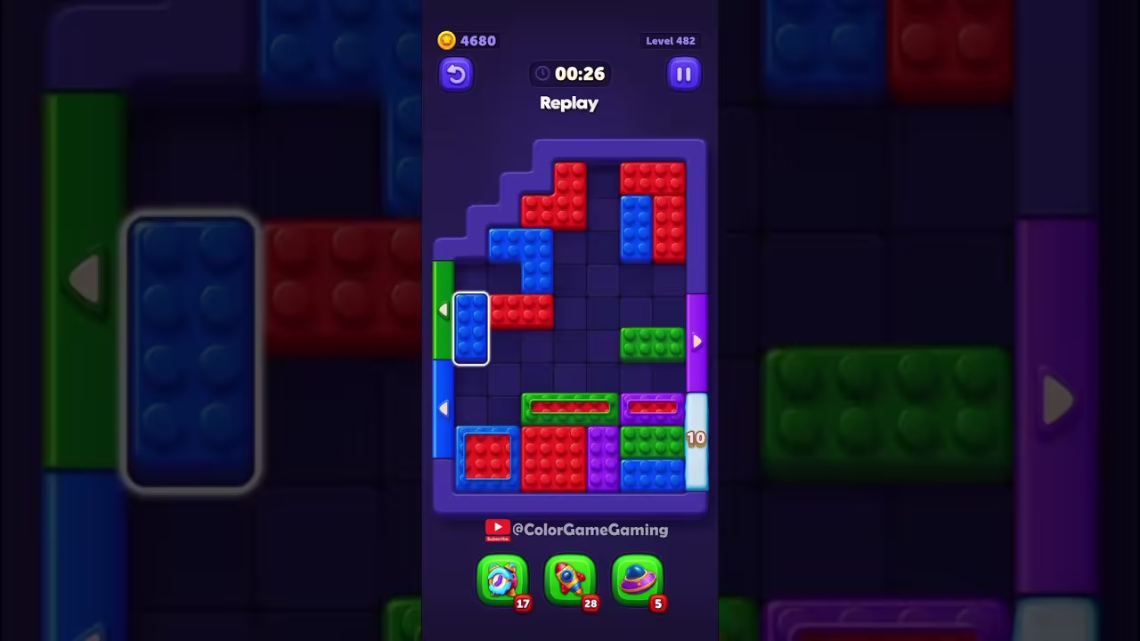 Block Out level board reference for step 1