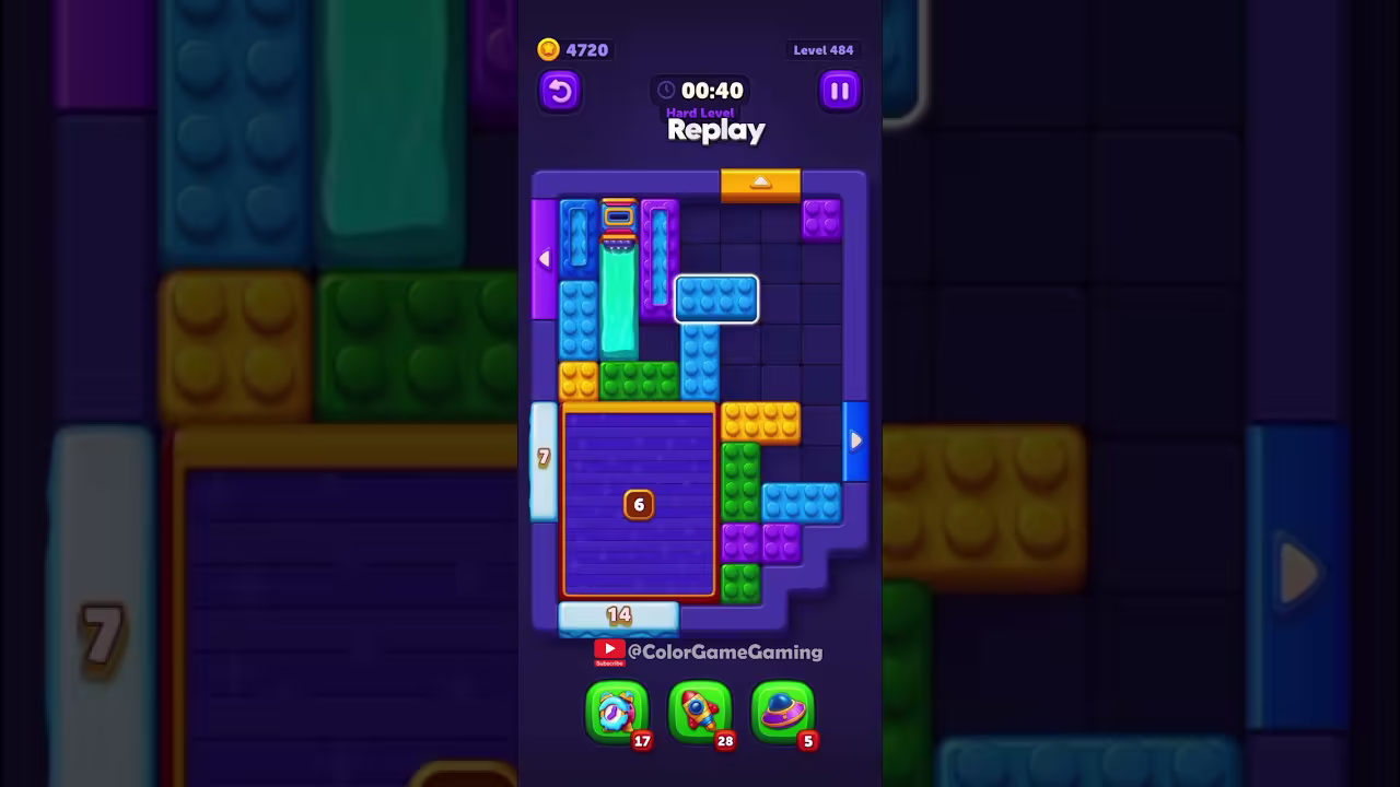 Block Out level board reference for step 1