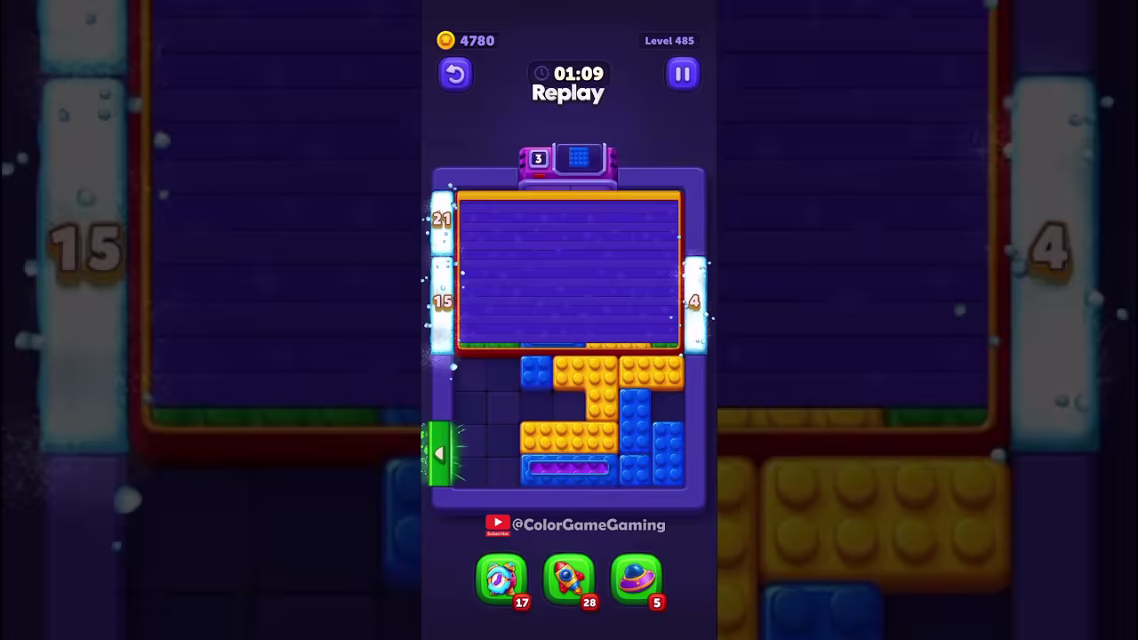 Block Out level board reference for step 1