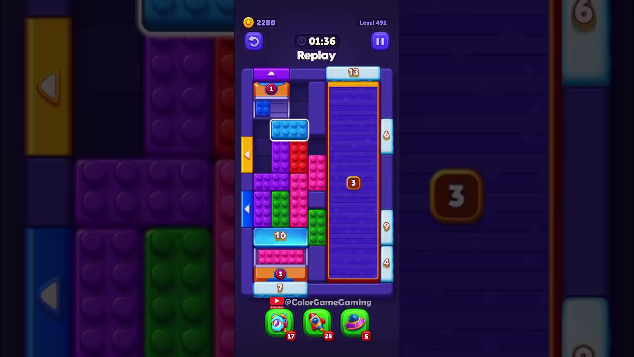 Block Out level board reference for step 1