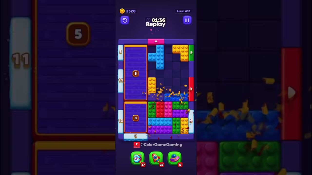 Block Out level board reference for step 1